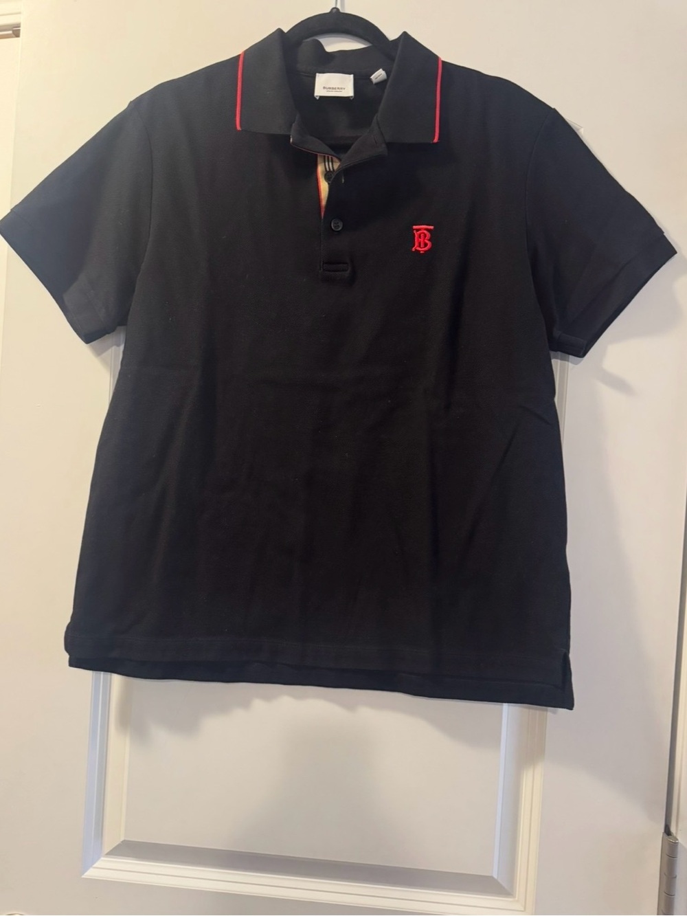 ⭐️ Authentic Burberry Short Sleeve Collared Polo Shirt Men’s Size Large L ⭐️